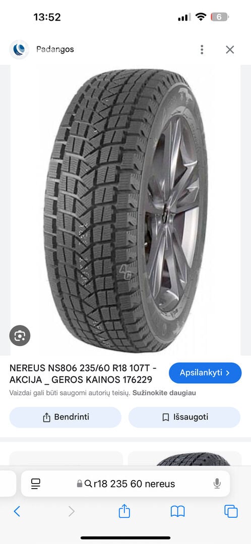 Nereus R18 universal tyres passanger car