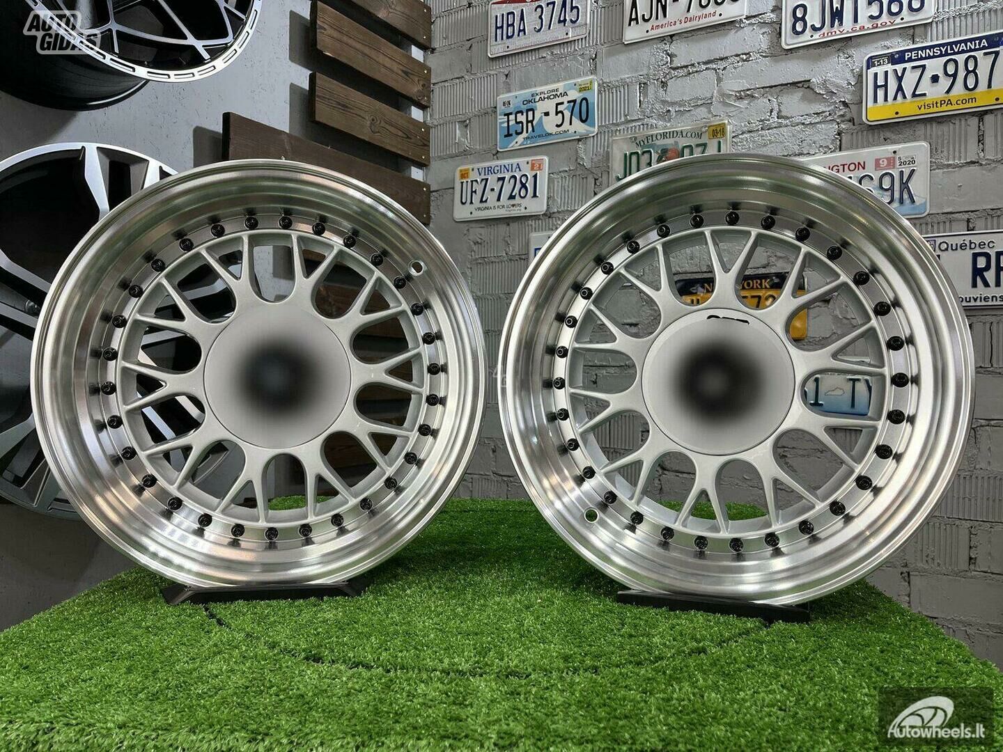 Autowheels BBS LM Style JDM E30 VW Silver lengvojo lydinio R15 ratlankiai