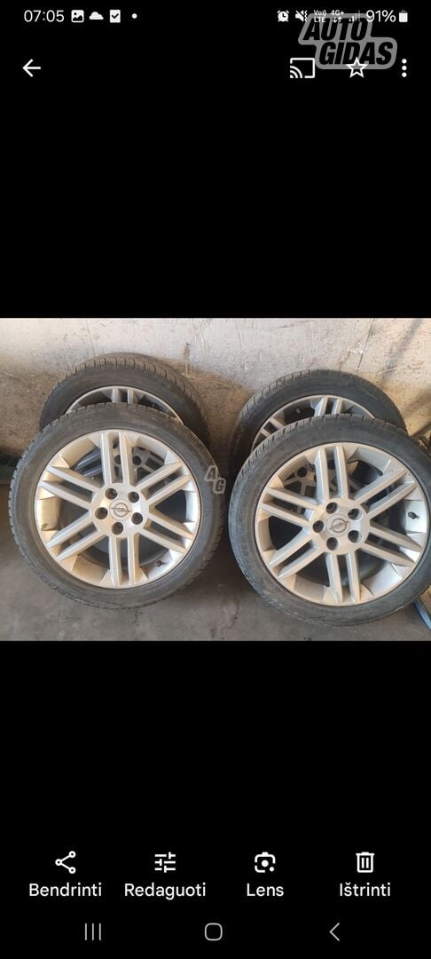 Light alloy R17 rims