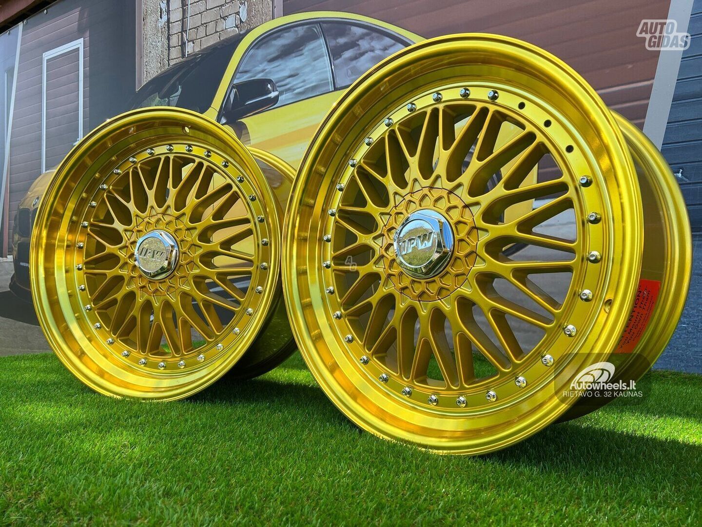 Autowheels BBS RS2 Style 8.5-9.5J Gold lengvojo lydinio R20 ratlankiai