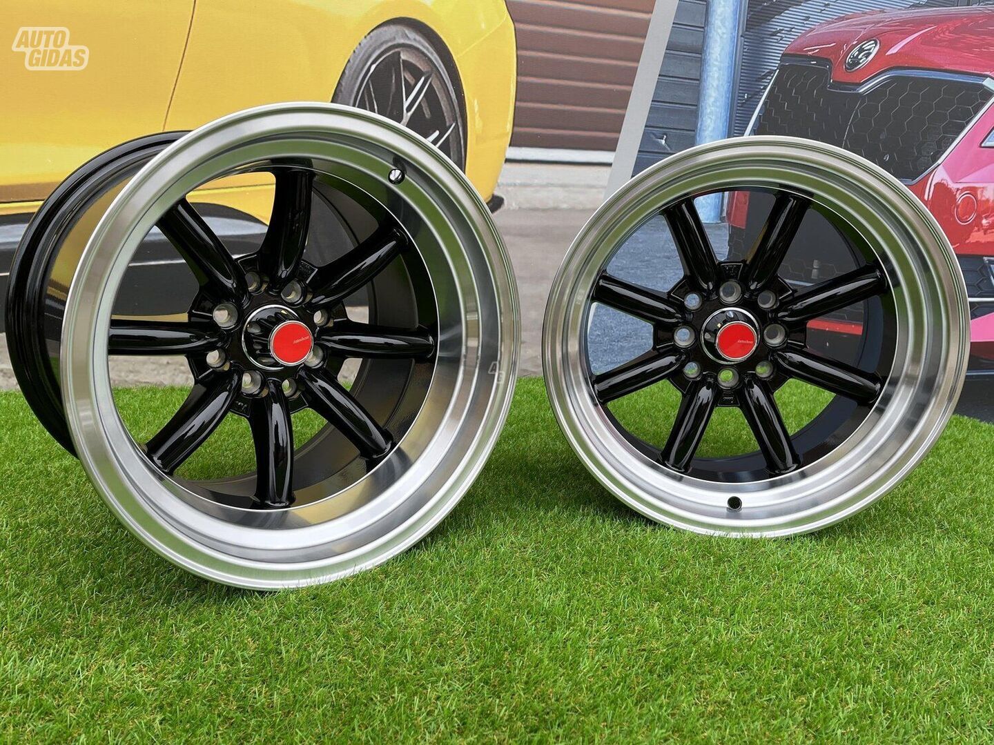 Autowheels Watanabe Rota style Black lengvojo lydinio R15 ratlankiai