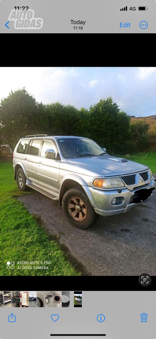 Mitsubishi Pajero Sport 2004 m dalys