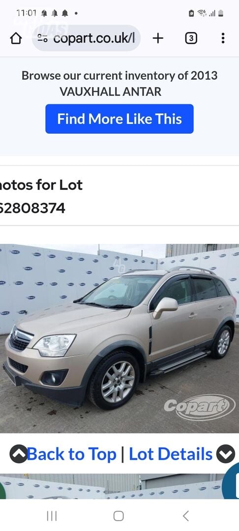 Opel Antara 2013 m Visureigis / Krosoveris