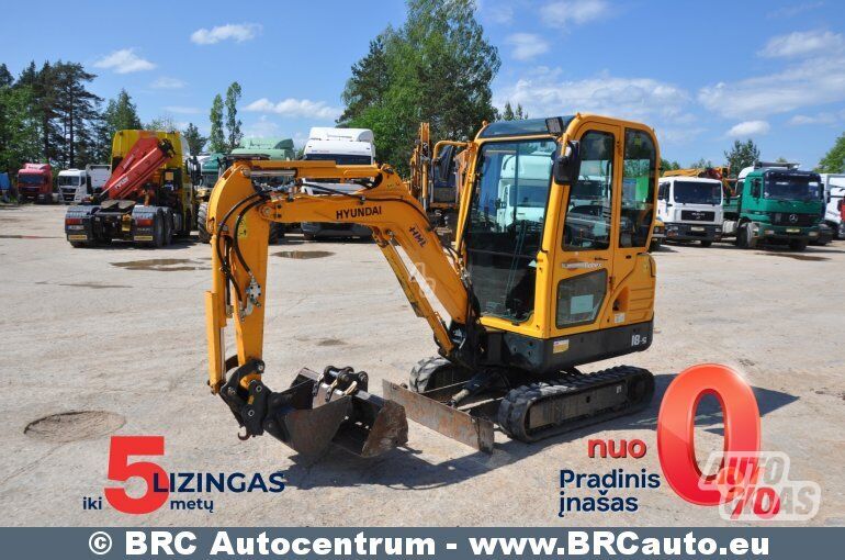 Hyundai R18-9 2019 y Mini Excavator