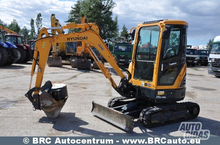 Hyundai R25Z-9AK 2017 m Mini ekskavatorius