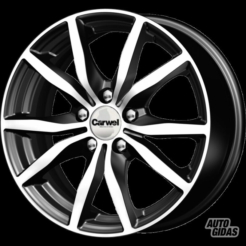 Kitas Carwel Bekan Black Polished light alloy R15 rims