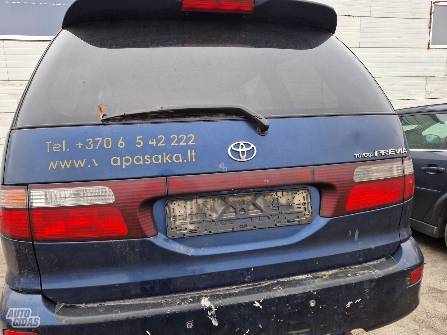 Galinis dangtis (bagažinės), Toyota Previa 2002 г