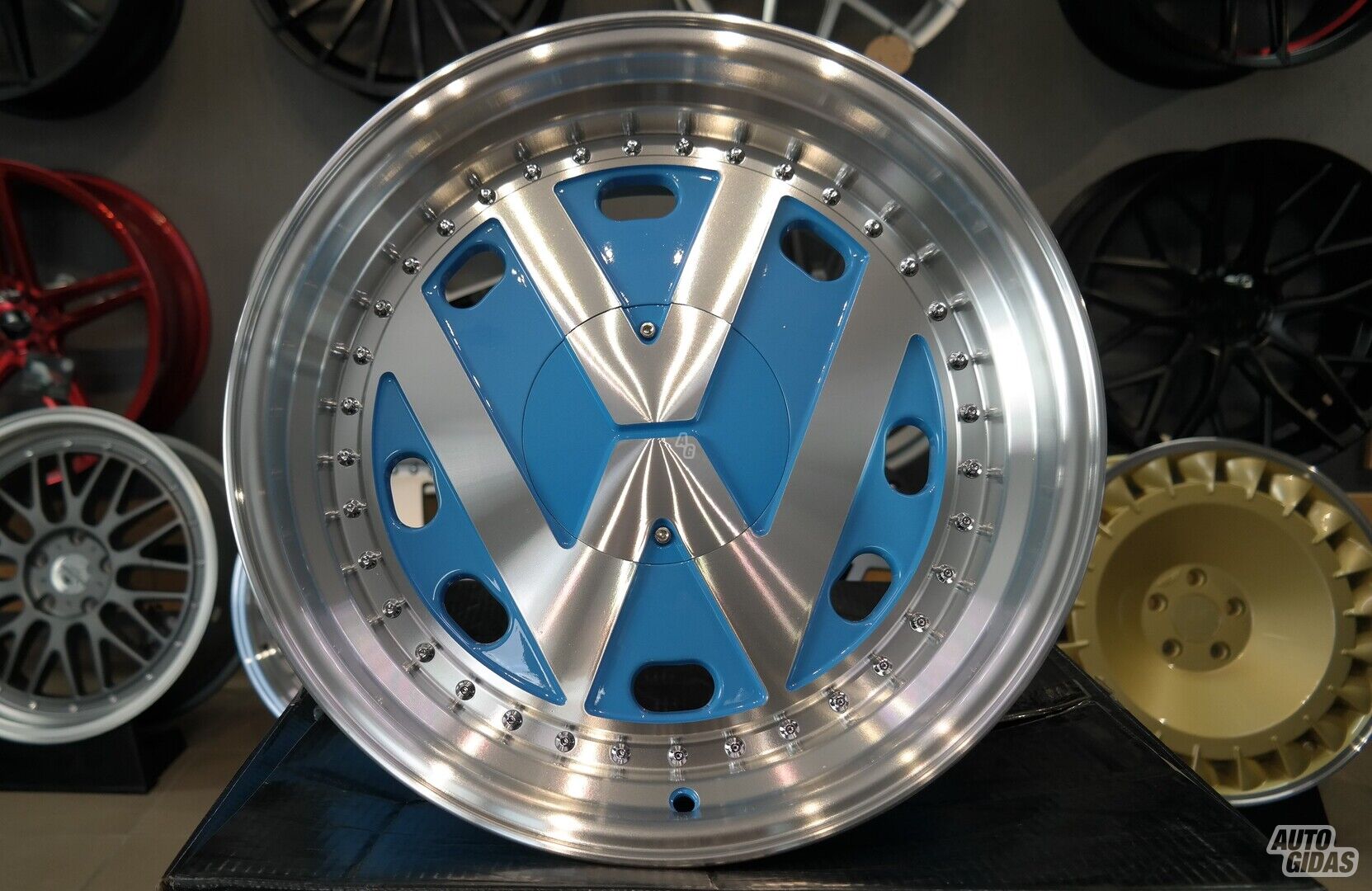 Autowheels VW Classic Style Audi Blue light alloy R17 rims