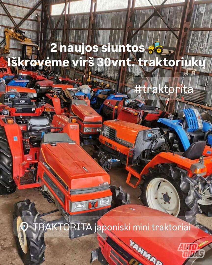 Kubota 02.18d. IŠKRAUTA 30+ 2011 m Traktorius