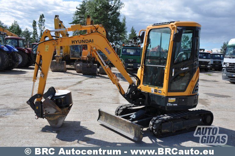 Hyundai R25Z-9AK 2017 m Mini ekskavatorius