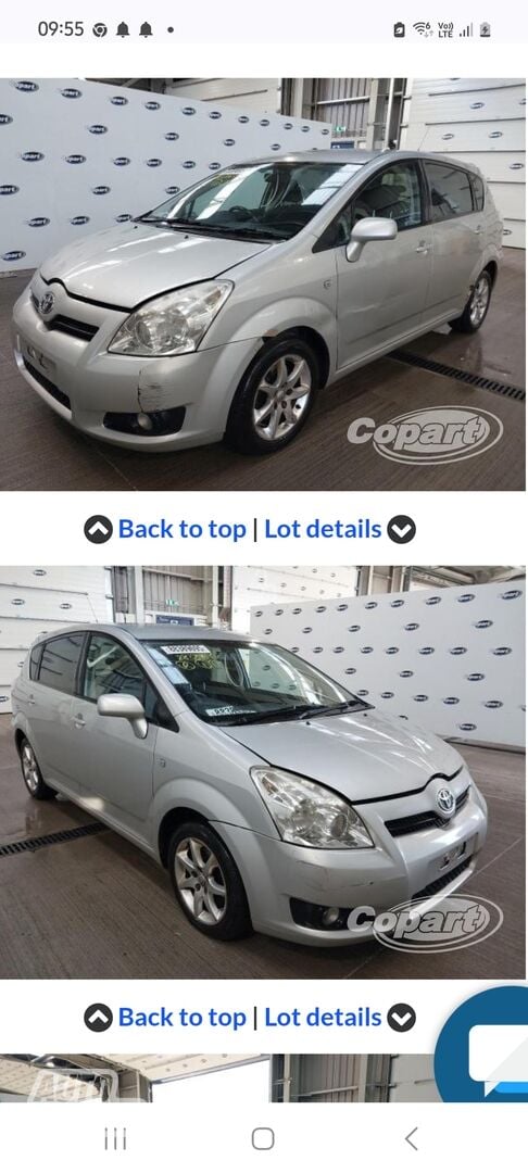 Toyota Corolla Verso 2008 m Universalas