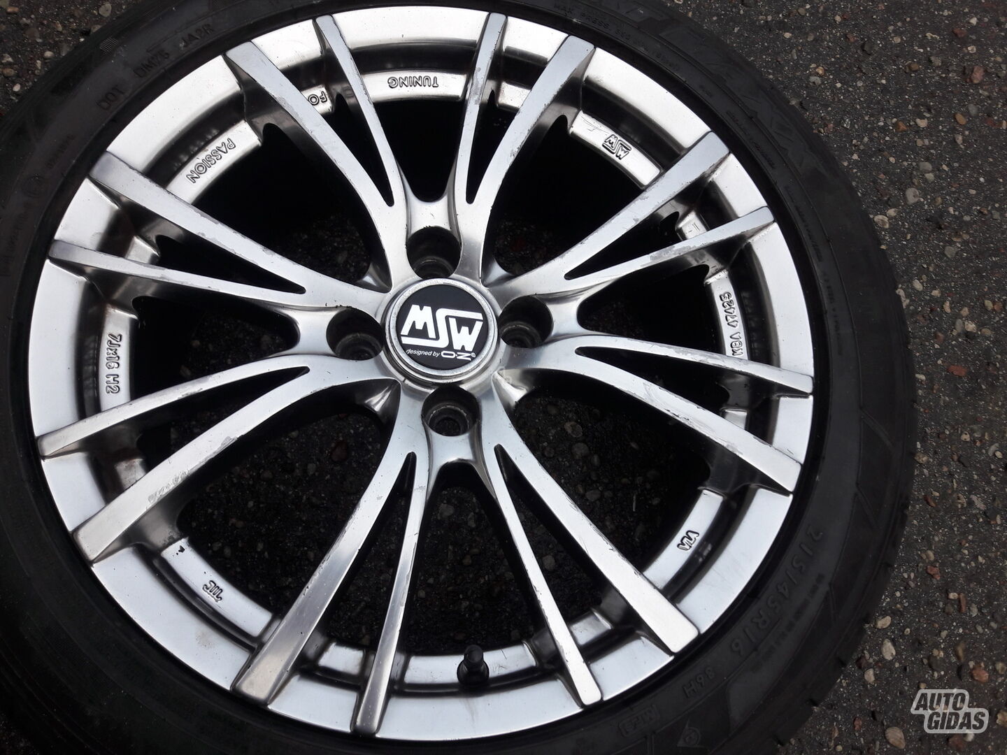 Light alloy R16 rims