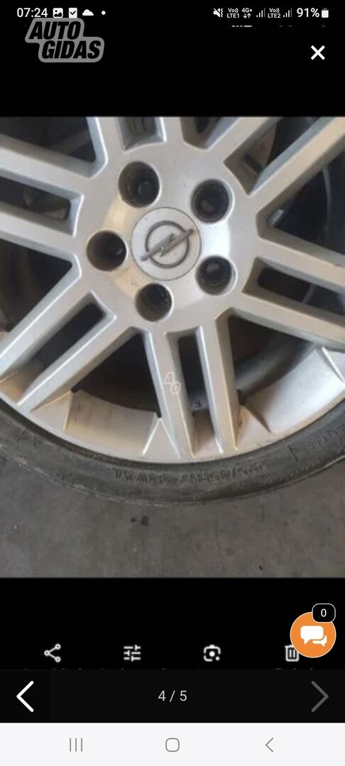 Light alloy R17 rims