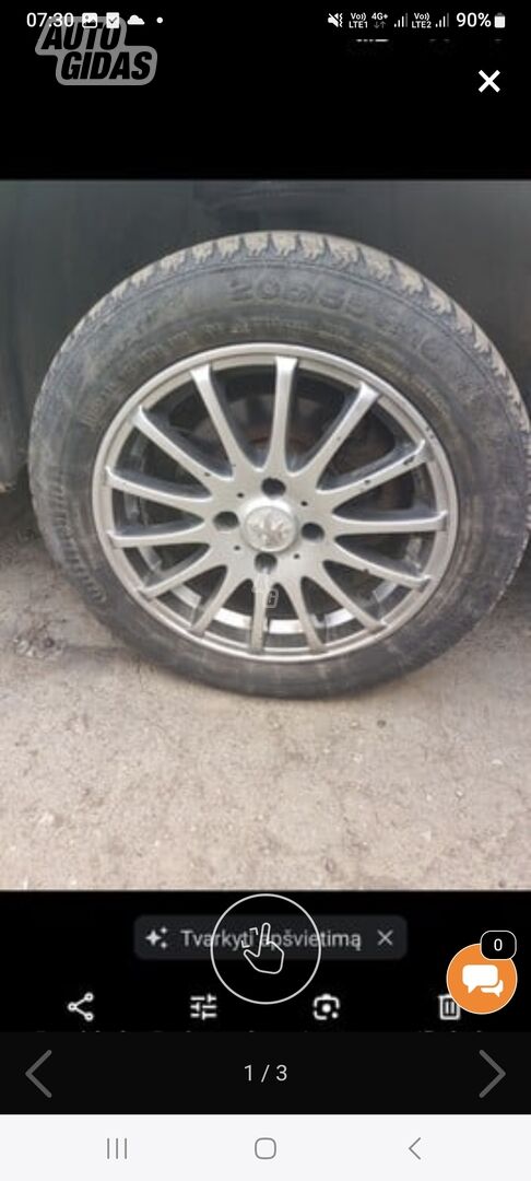 Light alloy R16 rims