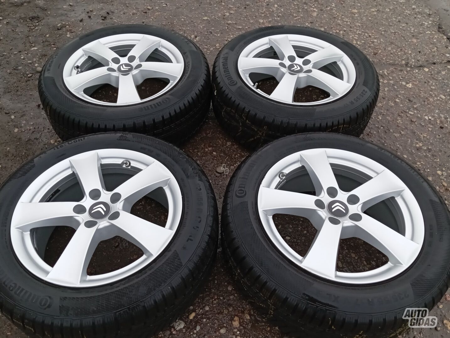 Citroen Siunciam, 7.5J ET38 light alloy R17 rims