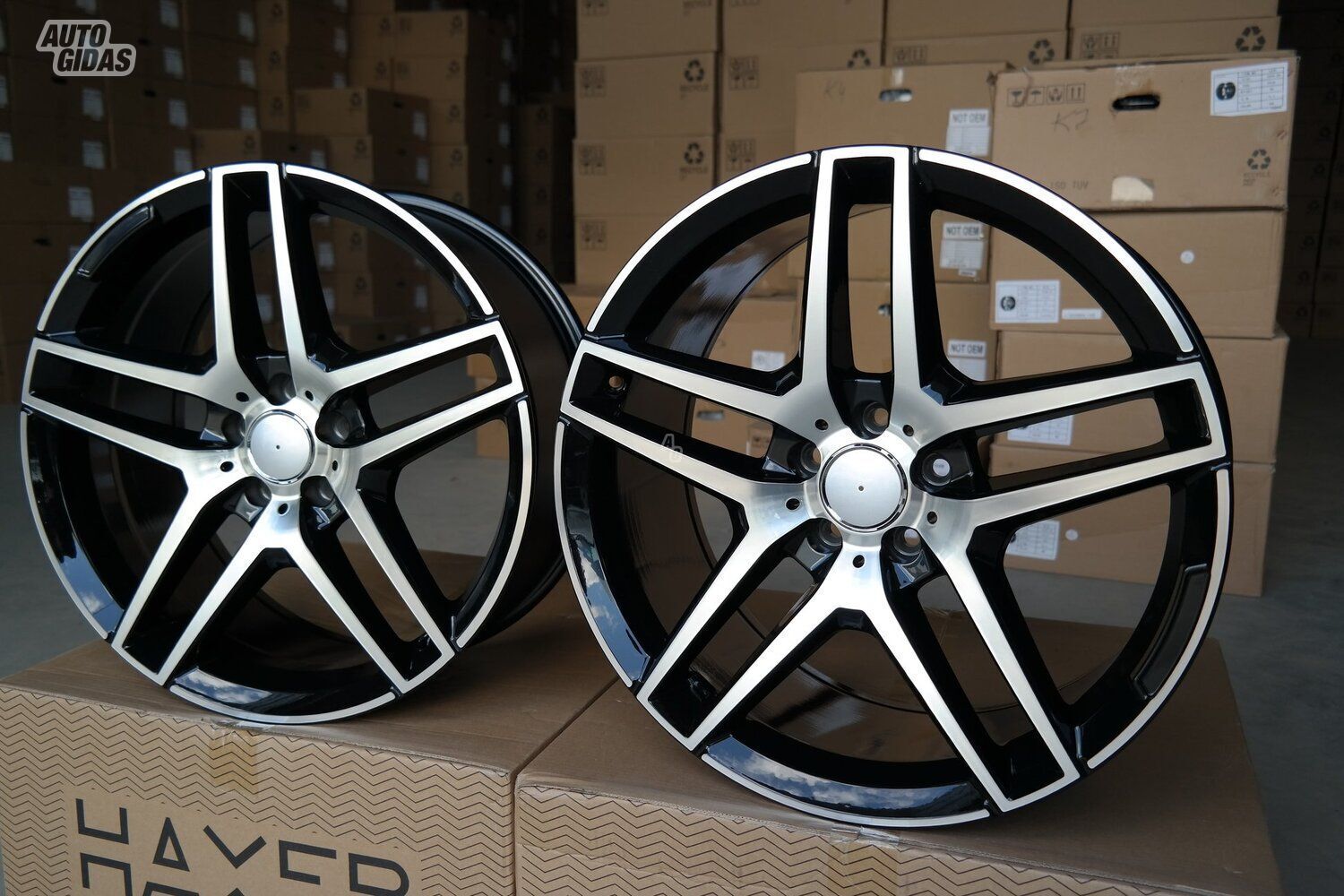 Autowheels Mercedes 5 Double-Spoke C, E lengvojo lydinio R19 ratlankiai